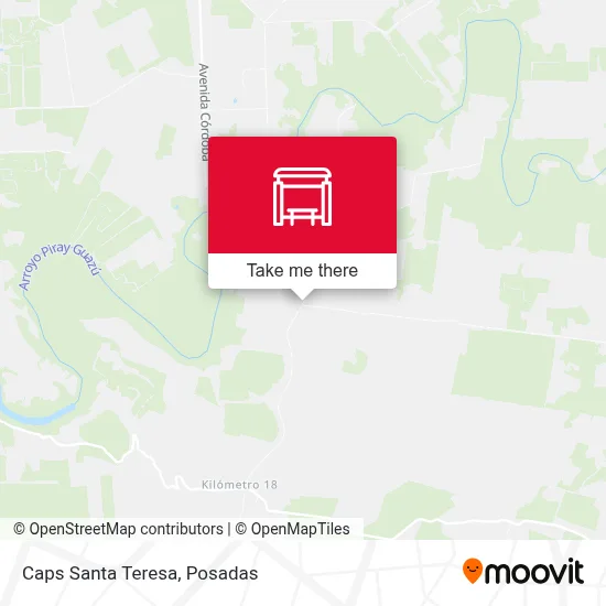 Caps Santa Teresa map