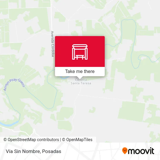 Vía Sin Nombre map