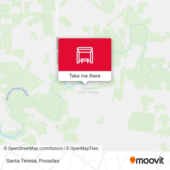 Santa Teresa map