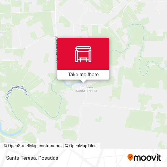 Santa Teresa map