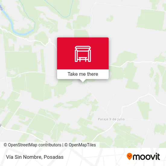 Vía Sin Nombre map