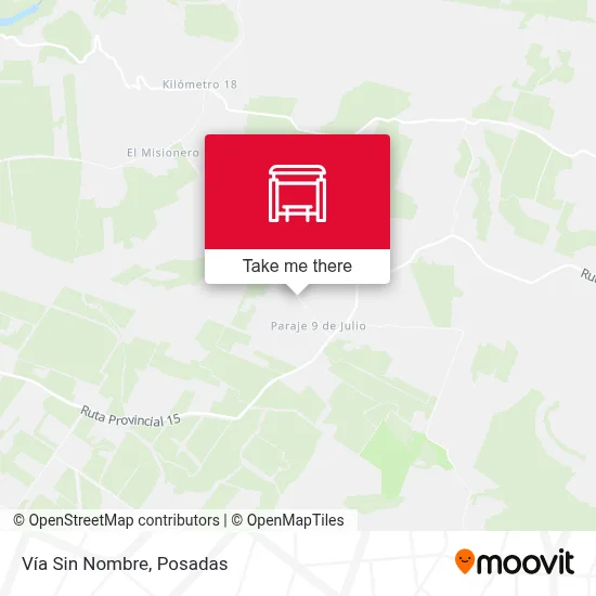 Vía Sin Nombre map
