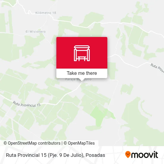 Ruta Provincial 15 (Pje. 9 De Julio) map