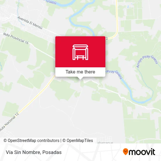 Vía Sin Nombre map