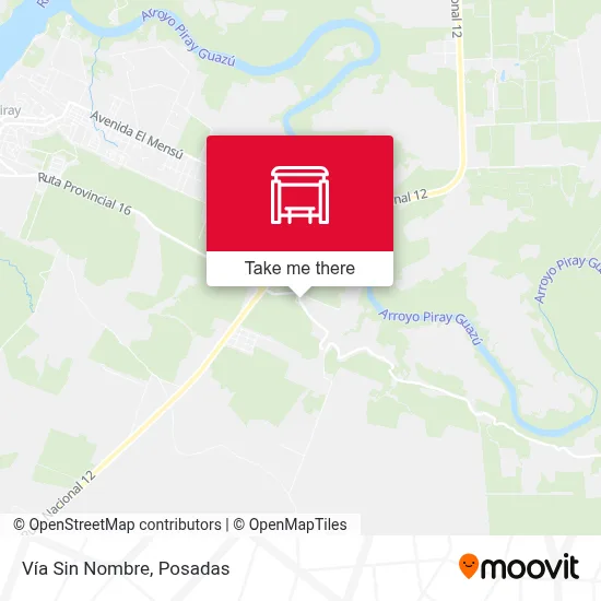 Vía Sin Nombre map