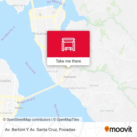 Av. Bertoni Y Av. Santa Cruz map
