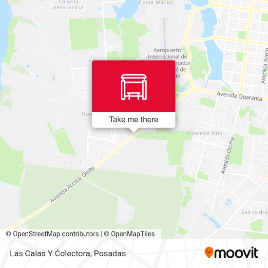 Las Calas Y Colectora map