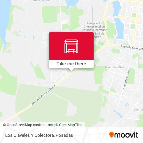 Mapa de Los Claveles Y Colectora