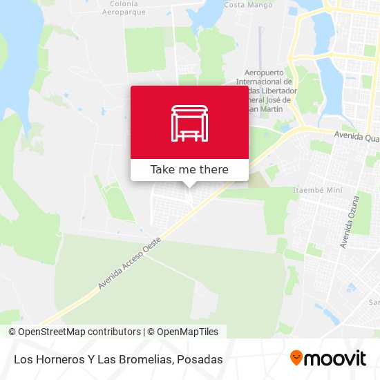 Mapa de Los Horneros Y Las Bromelias
