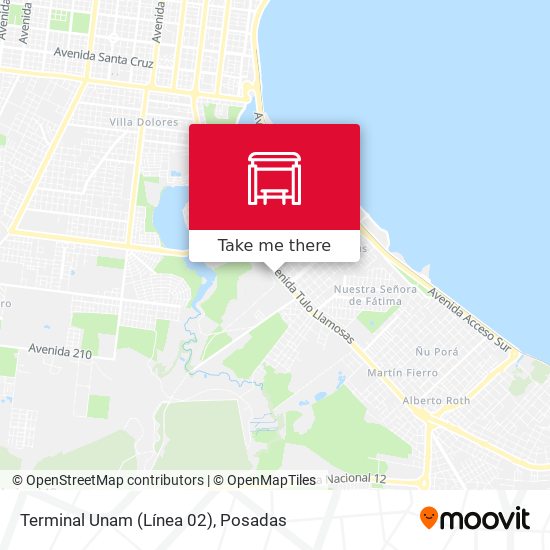 Terminal Unam (Línea 02) map