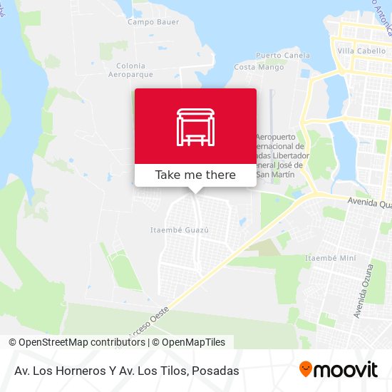 Av. Los Horneros Y Av. Los Tilos map