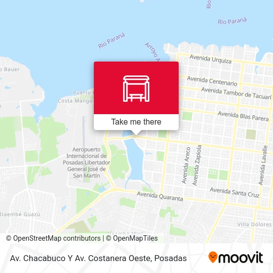 Mapa de Av. Chacabuco Y Av. Costanera Oeste