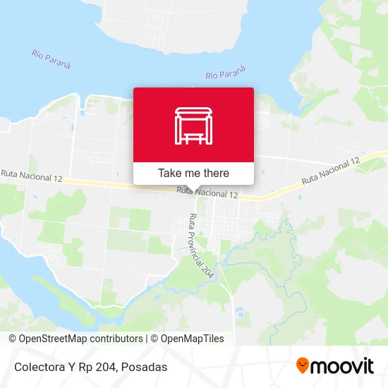 Colectora Y Rp 204 map