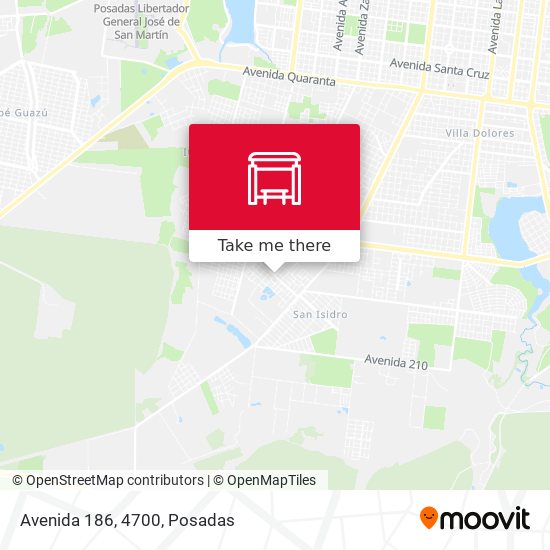 Mapa de Avenida 186, 4700