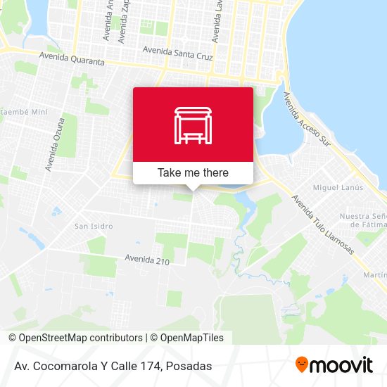 Mapa de Av. Cocomarola Y Calle 174