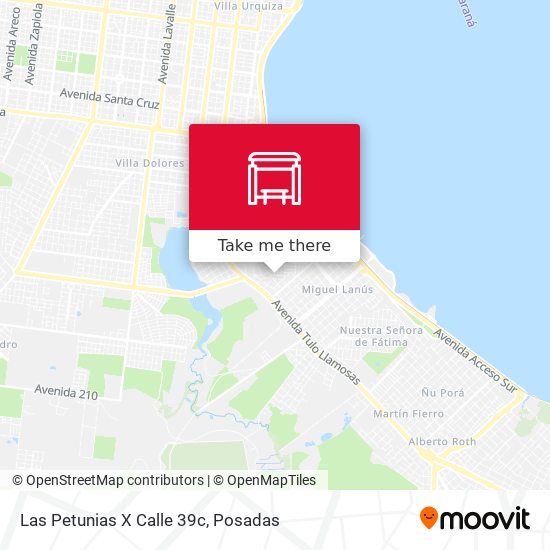 Las Petunias X Calle 39c map