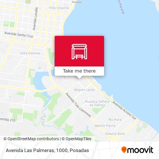 Avenida Las Palmeras, 1000 map