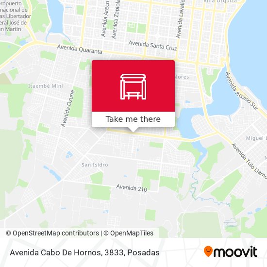 Avenida Cabo De Hornos, 3833 map
