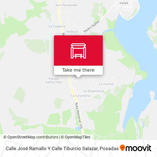 Calle José Ramallo Y Calle Tiburcio Salazar map