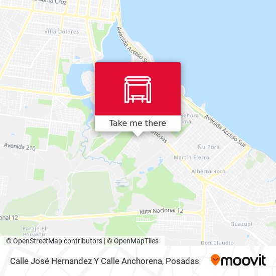 Mapa de Calle José Hernandez Y Calle Anchorena