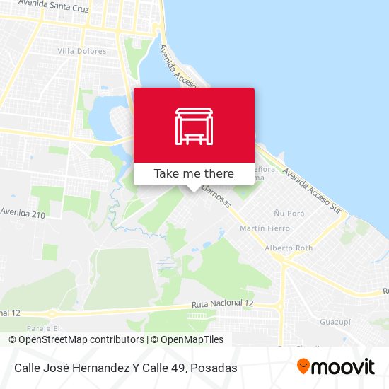 Calle José Hernandez Y Calle 49 map
