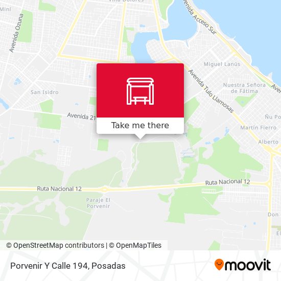 Mapa de Porvenir Y Calle 194