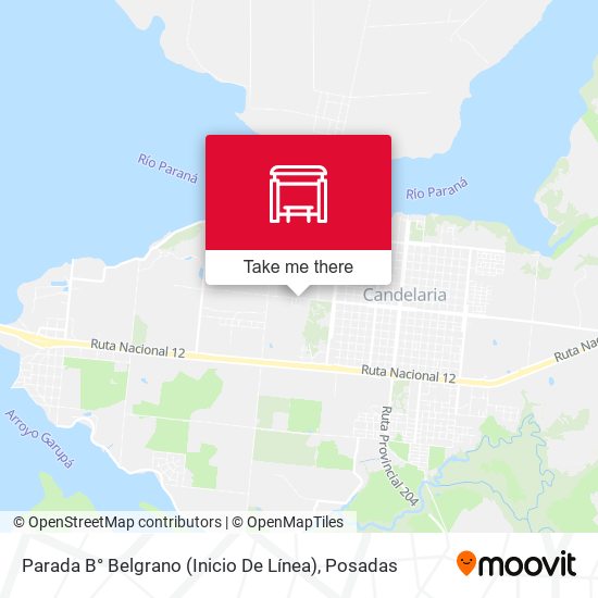 Parada B° Belgrano (Inicio De Línea) map