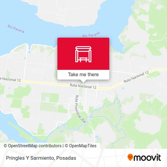 Pringles Y Sarmiento map