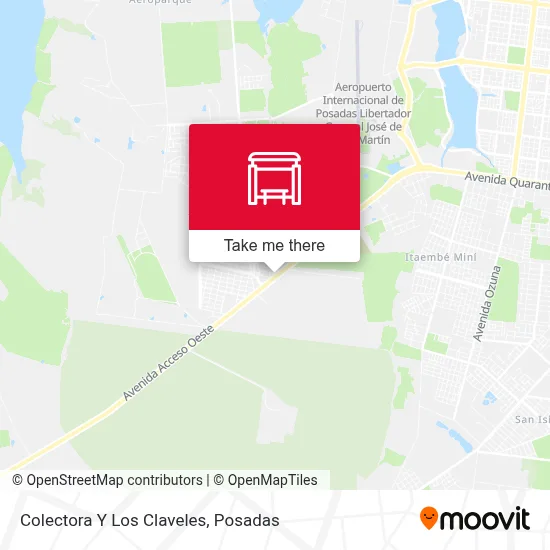 Colectora Y Los Claveles map