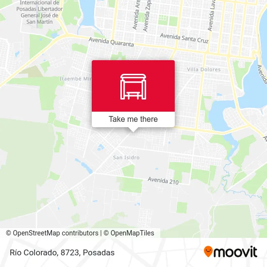 Río Colorado, 8723 map