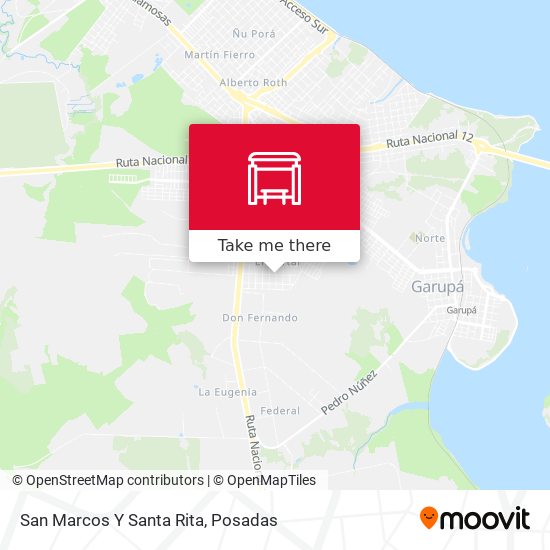 San Marcos Y Santa Rita map