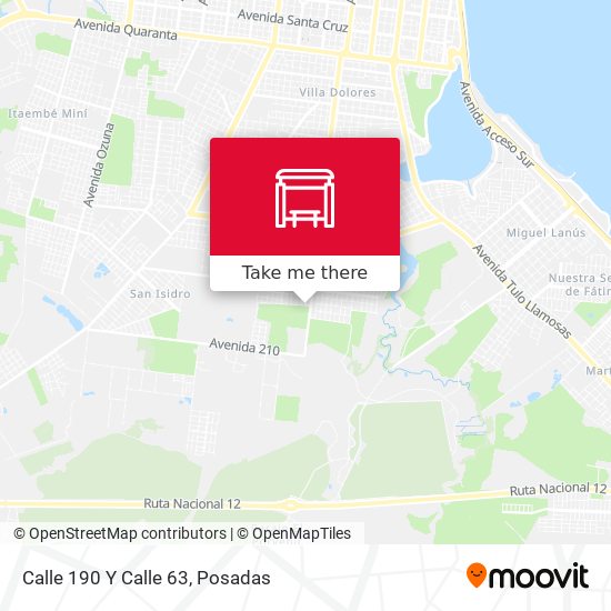 Mapa de Calle 190 Y Calle 63