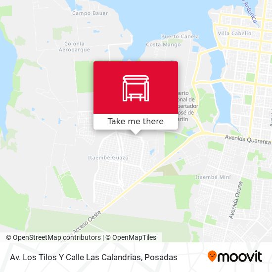 Av. Los Tilos Y Calle Las Calandrias map