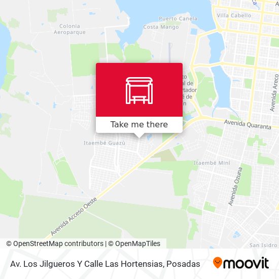 Mapa de Av. Los Jilgueros Y Calle Las Hortensias