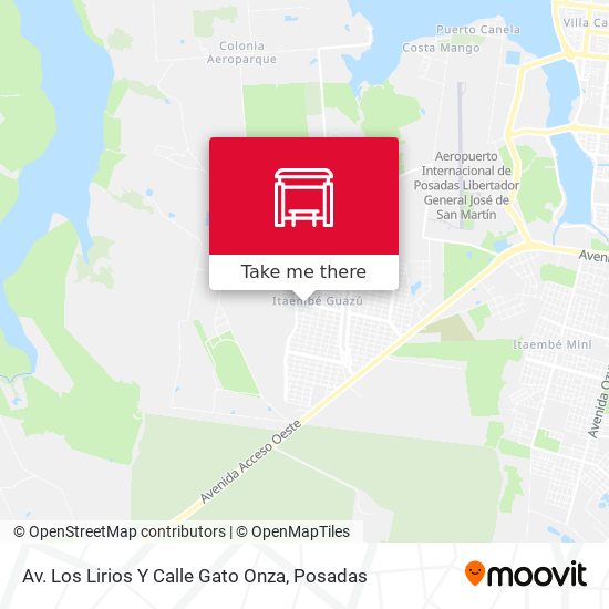 Mapa de Av. Los Lirios Y Calle Gato Onza
