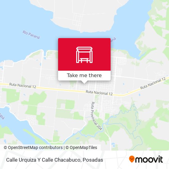 Mapa de Calle Urquiza Y Calle Chacabuco