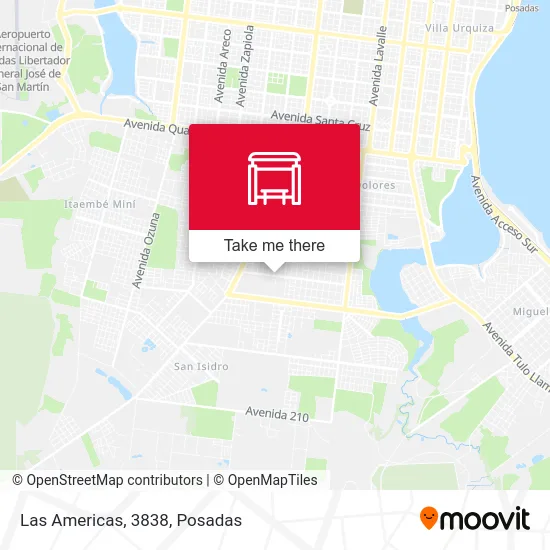 Las Americas, 3838 map