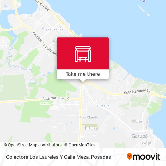 Colectora Los Laureles Y Calle Meza map