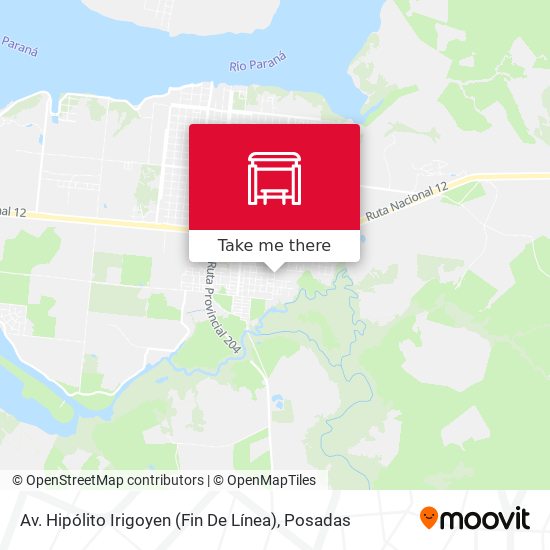 Av. Hipólito Irigoyen (Fin De Línea) map