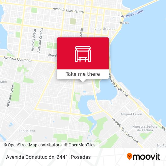 Mapa de Avenida Constitución, 2441