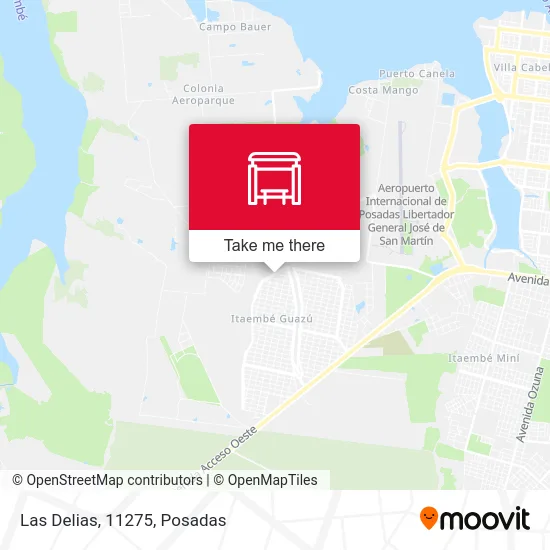 Las Delias, 11275 map