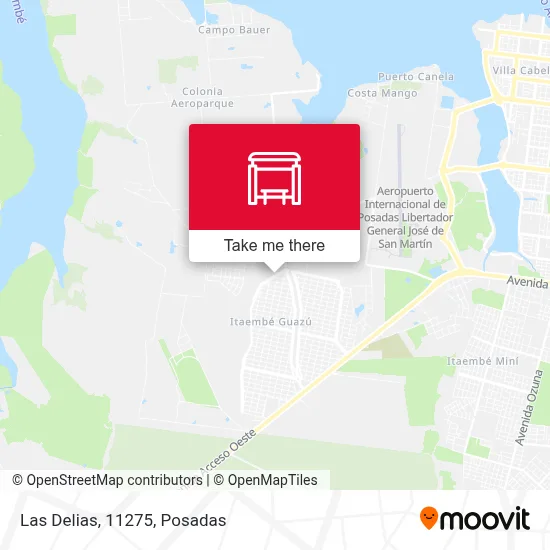 Las Delias, 11275 map