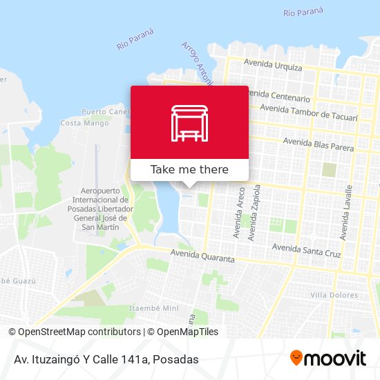 Mapa de Av. Ituzaingó Y Calle 141a