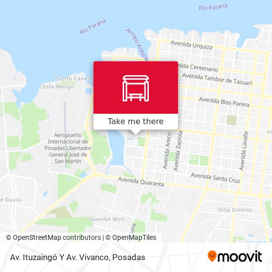 Av. Ituzaingó Y Av. Vivanco map