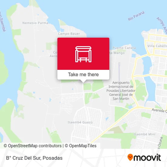B° Cruz Del Sur map