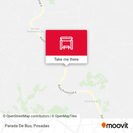 Mapa de Parada De Bus