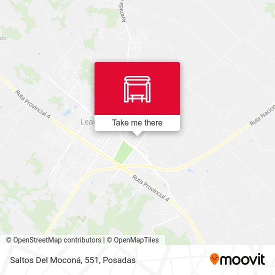 Saltos Del Moconá, 551 map