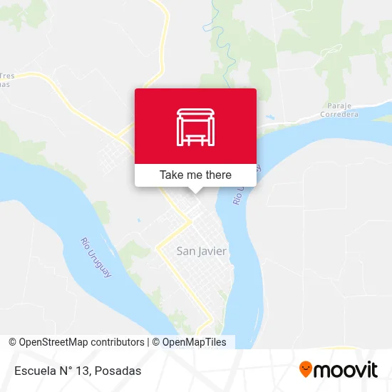 Escuela N° 13 map