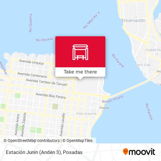 Estación Junín (Andén 3) map