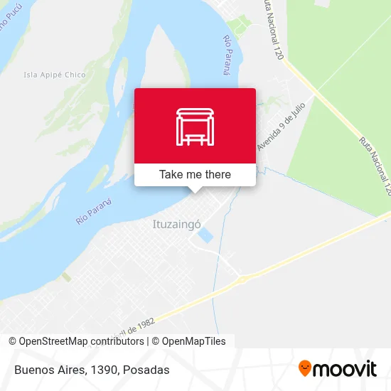 Buenos Aires, 1390 map